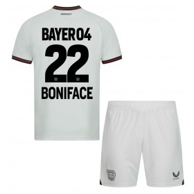 Bayer Leverkusen Victor Boniface #22 Auswärtstrikot 2023-24 Kurzarm (+ kurze hosen)